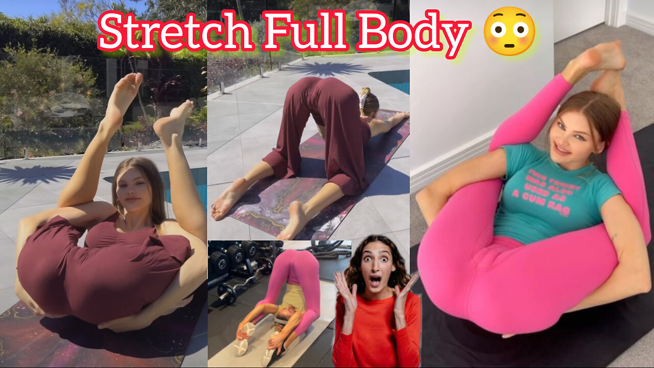 stretch full body warmer on fitness routine