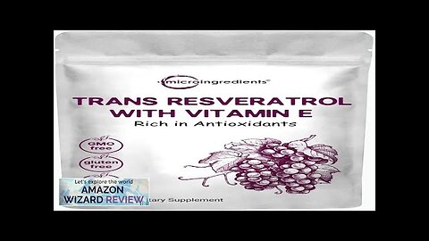 Pure Trans-Resveratrol Powder with Natural Vitamin E 5 Ounce 2 in 1 Review