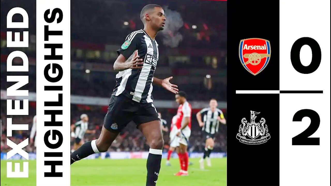 Arsenal O Newcastle United 2 | EXTENDED Carabao Cup Highlights