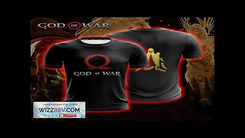 God Of War Black Kratos Omega Valkyries Symbol Gaming T-Shirt Review