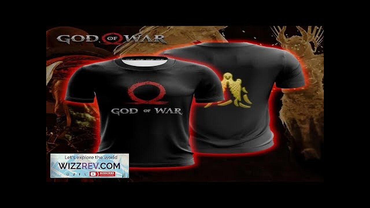 God Of War Black Kratos Omega Valkyries Symbol Gaming T-Shirt Review