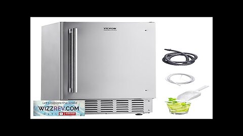 Undercounter Built-in Ice Maker Machine 66 Lbs/Day w/ Drain Pump Reversible Door Review