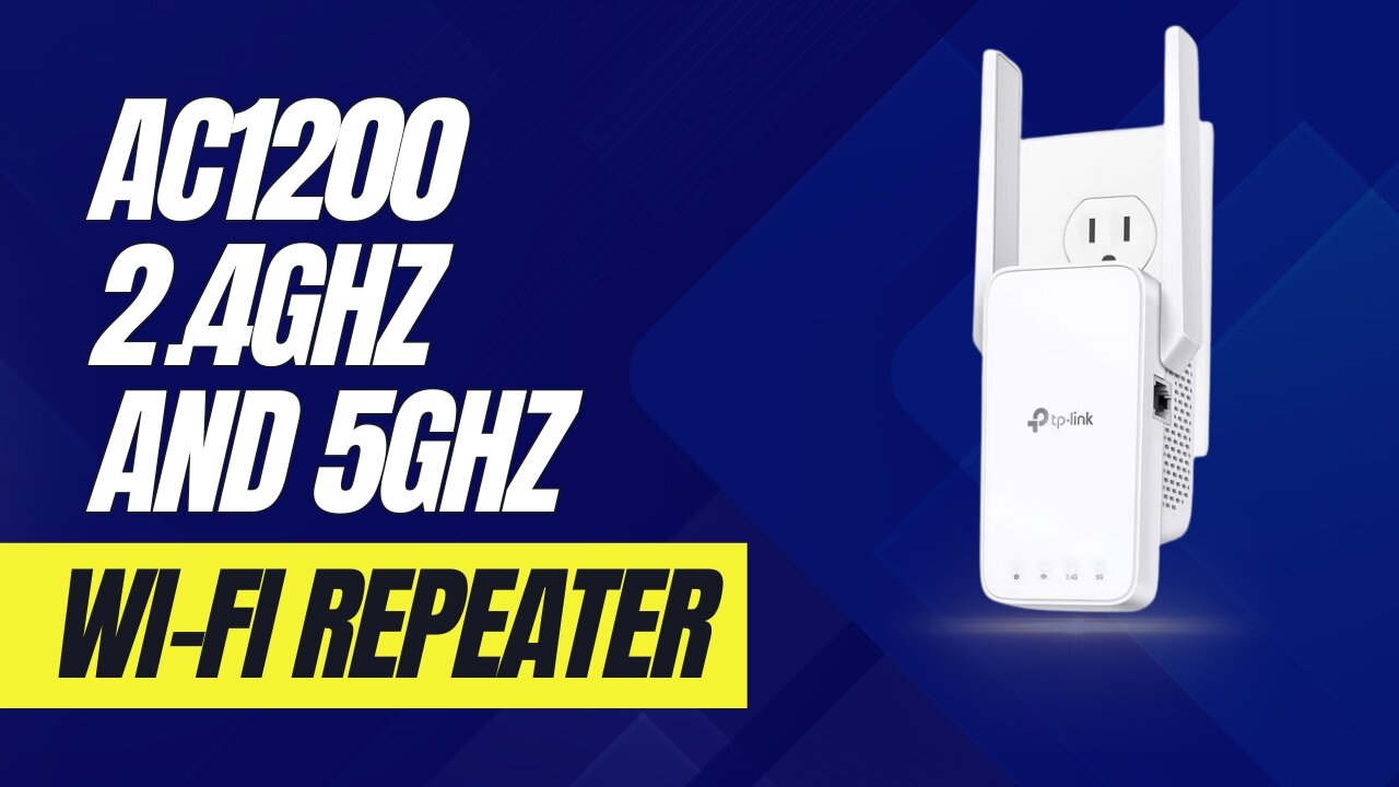 AC1200 2 4GHz and 5GHz Wi Fi repeater