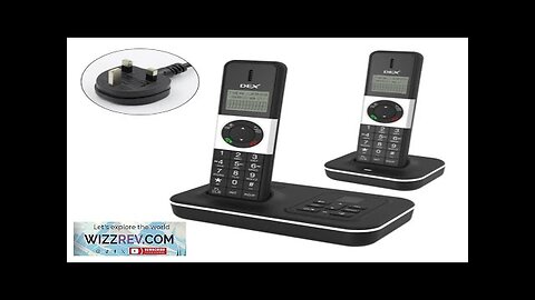 1pcLandline Phones D1002 TAMD Handset Cordless Phone With Answering Machine Caller Waiting Review