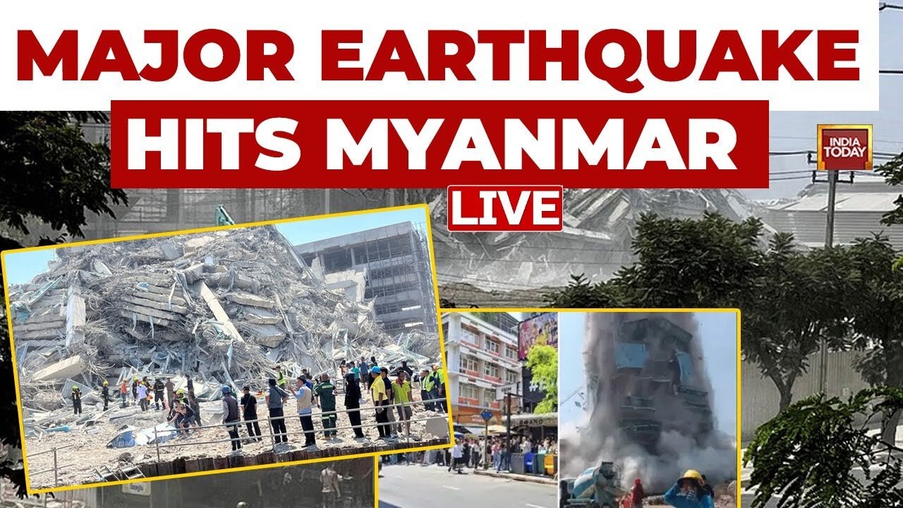 Myanmar Earthquake LIVE Updates: 7.7 Magnitude Quake Shakes Myanmar, Panic Spreads In Bangkok