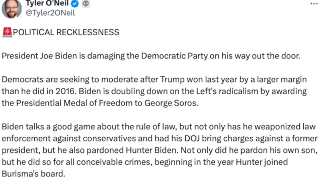 JOE BIDEN Takes The Democrats Further Down The Leftist Rabbit Hole