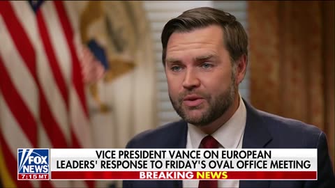 Vice President JD Vance: Zelenskyy showed a clear unwillingness to engage in the peace process