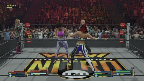 wwe 2k24 universe mode WCW nitro Sensational Sherri and Natalya VS Dakota Kai and Bayley S 1 E 13