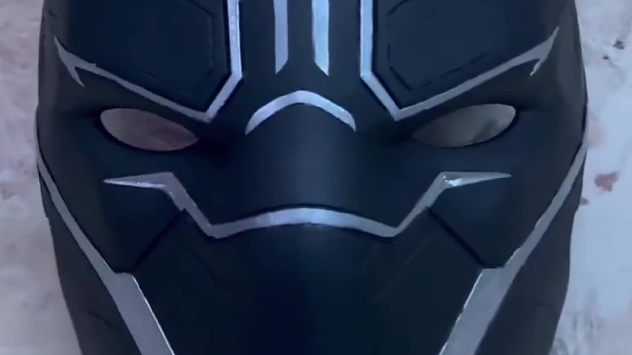 3D Printed Black Panther Face Mask!