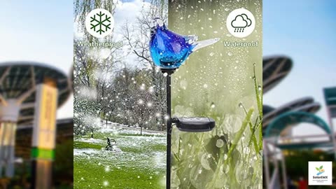 Afirst Solar Bluebird Garden Stake Lights