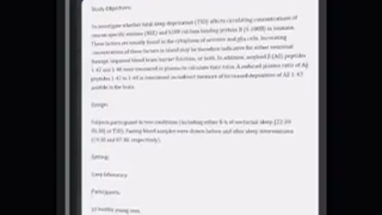 🚨SLEEP DEPRIVATION DAMAGES YOUR BRAIN—LITERALLY