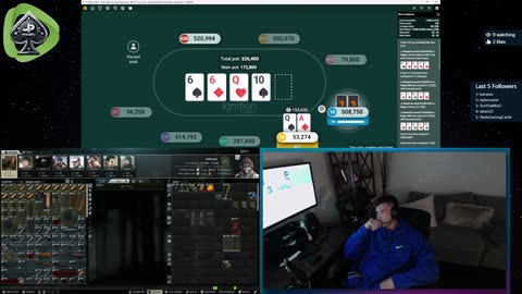 Daily Live Tournament Poker 2/20/25 Stream Night Crew