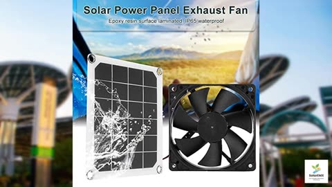 SYH&AQYE Solar Powered Exhaust Fan