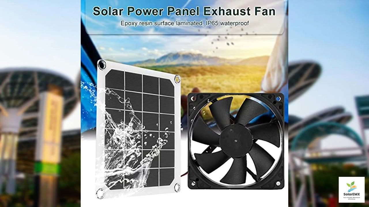 SYH&AQYE Solar Powered Exhaust Fan