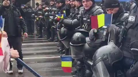 The police in Romania respect the demonstrations of Romanian patriots.