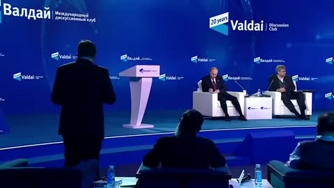 President Vladimir Putin at the Valdai Club on 7 November 2024.