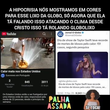 DESDE NOS TEMPOS DE CRISTO O CLIMA SEMPRE FOI O MESMO, A GLOBOLIXO ATACA O CLIMA POSTANDO BIZARRICES 🖕😁