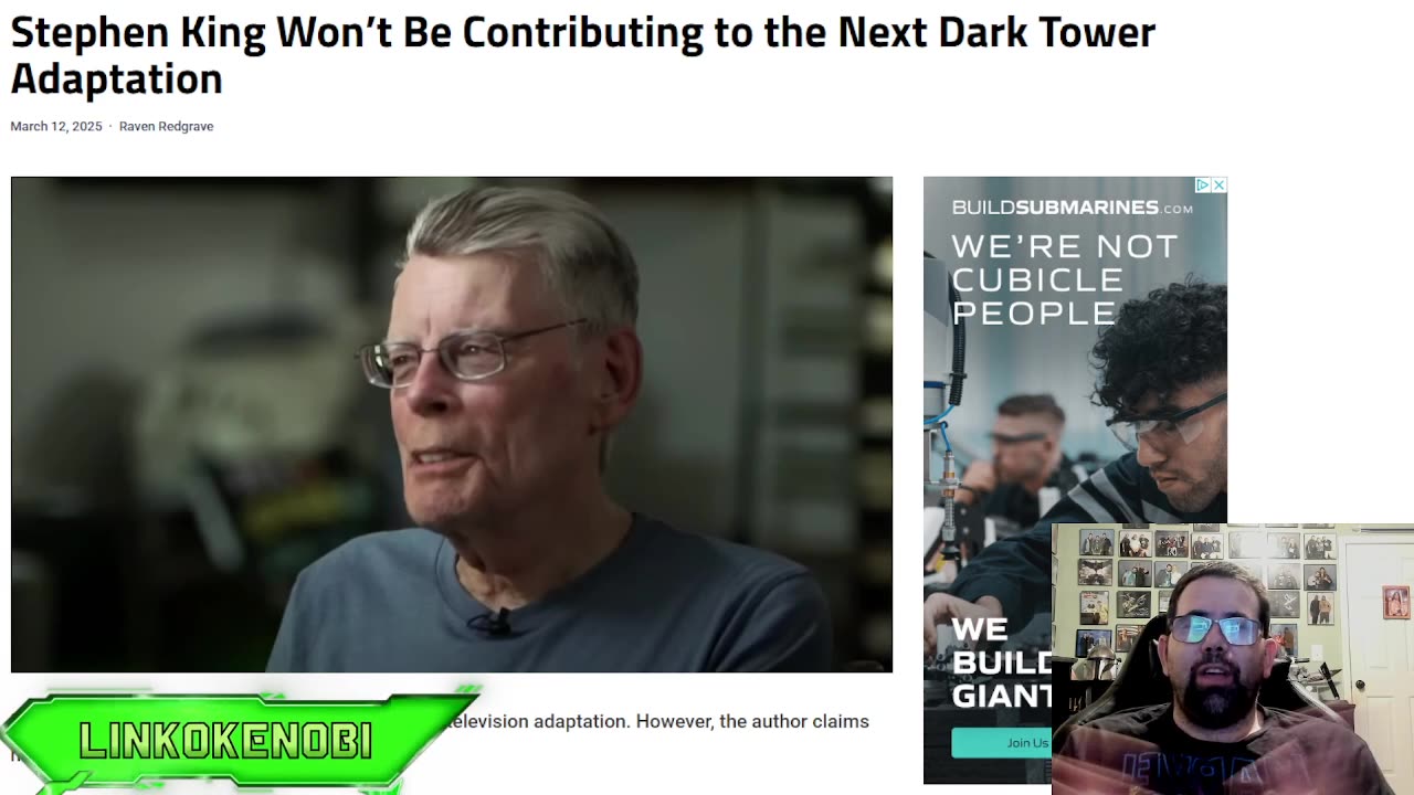 Stephen King Not Taking Part Of Dark Tower Tv Series