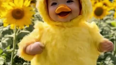 Cute baby dancing in animal outfits #viral