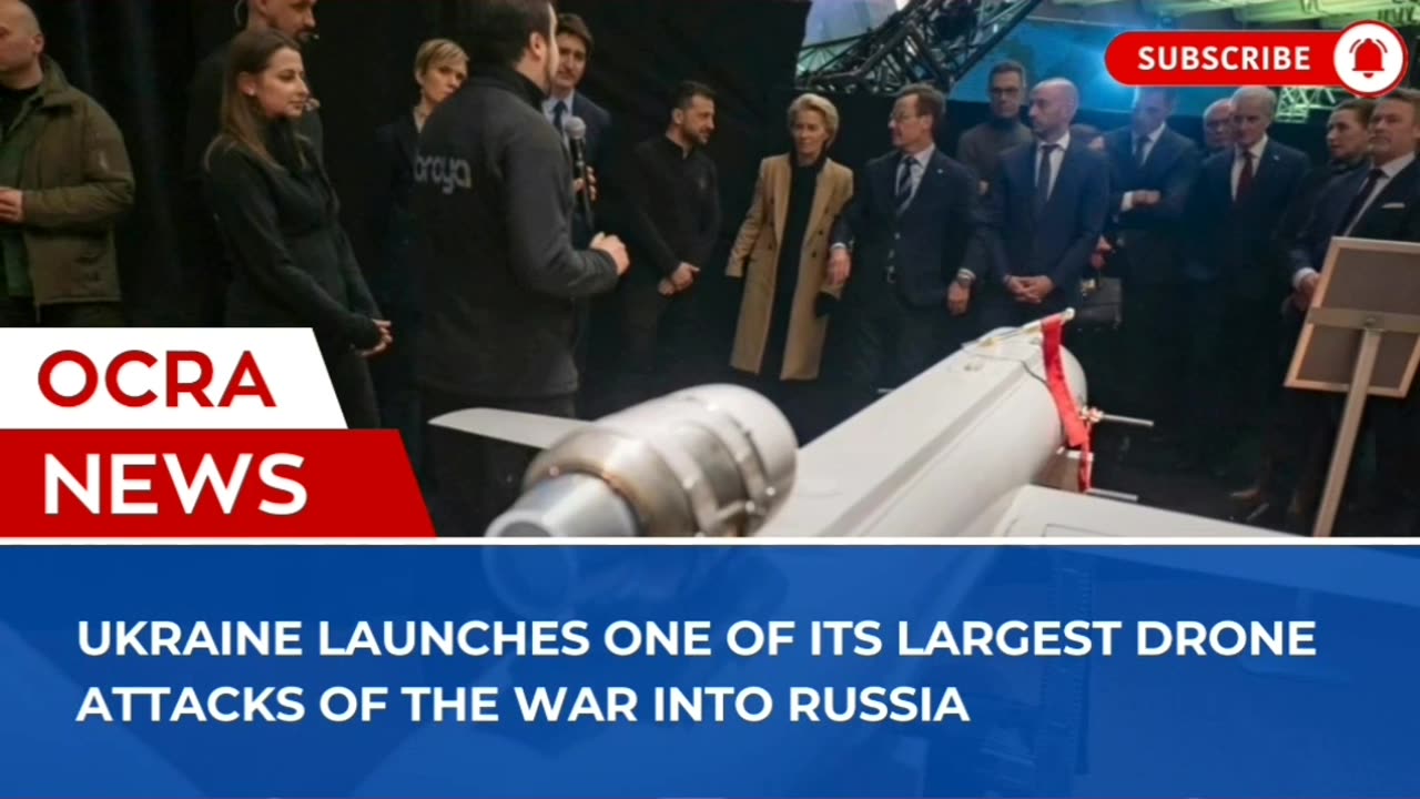 Ukraine launches one of its largest drone attacks of the war into Russia