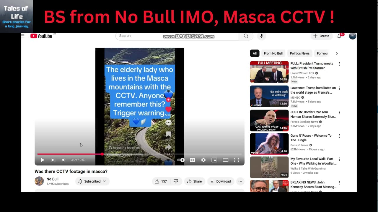 BS from No Bull IMO, Masca CCTV