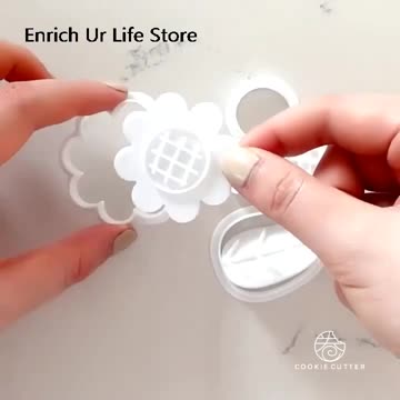 1 Set Sunflower Cookie Mold Creative Sun Flower Combination Mold