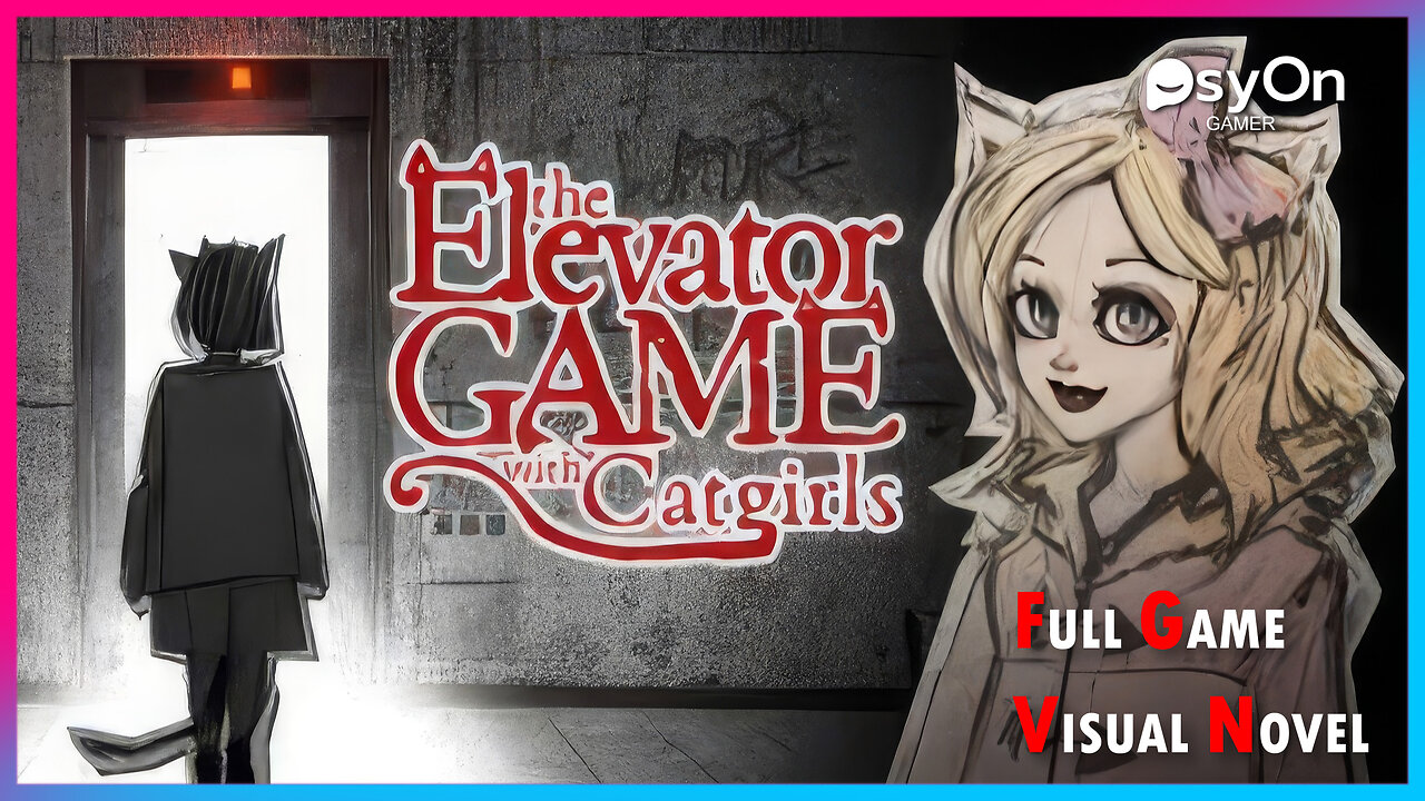 The Elevator Game with Catgirls | Full Game | Horror Visual Novel | Gameplay No Commentary