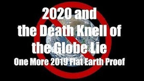 One last 2019 proof of the flat earth