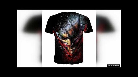 The Devilish Look Of Joker Design Full Print T-Shirt Review