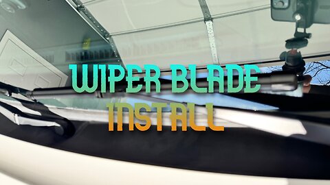 Windshield wiper blade install