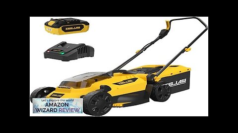 Lawn Mower Cordless13-Inch Electric Lawn Mower with 4.0Ah Battery and Charger 2-in-1 Review