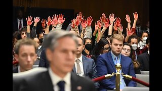 “Secretary of genocide, Bloody Blinken”: Blinken was protested during his address in Washington