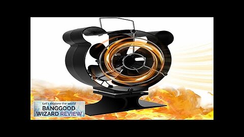 Mini 6 Blade Heat Powered Stove Fan With Cover Small Fireplace Fan Review