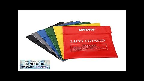 URUAV Fireproof Explosionproof LiPo Battery Portable Safety Bag 22X18cm Gray Review