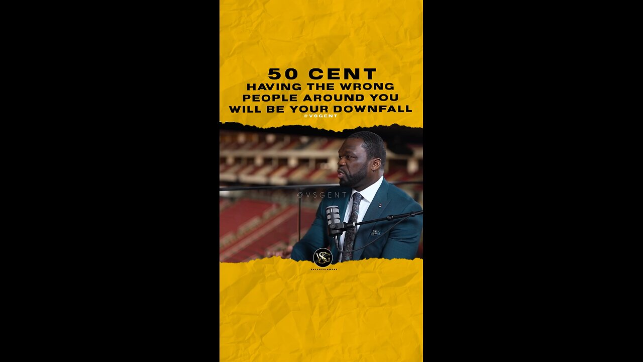 @50cent Having the wrong people around you will be your downfall