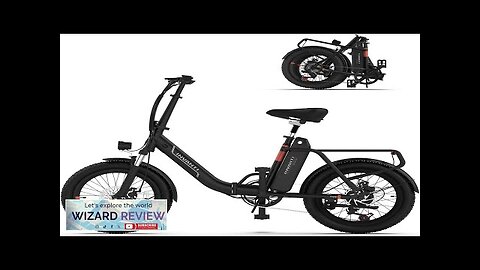 Electric Bike 20" Fat Tire Step-Thru Electric Bicycle 900W Peak Motor 45 Review