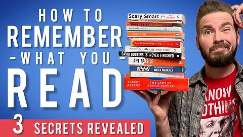 How to Remember What You Read - Techniques for remembering books