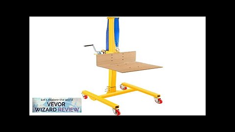 VEVOR Manual Winch Stacker 9.4" 72" Height Range 19.7" Length x Review