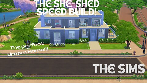Sims 4 - The She-Shed Family Home Speed build!