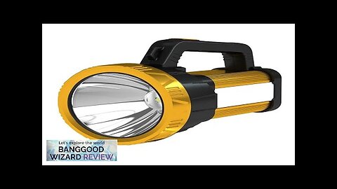 Powerful Spotlight Super Bright Searchlight Portable Flashlight Large Capacity Lithium Review