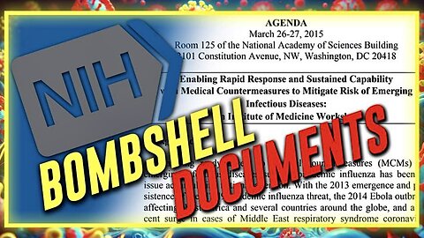 GLOBAL BOMBSHELL: N.I.H. Documents Prove COVID-19 Was Weaponized In A Lab And Released On The World To Establish A Planetary Medical Dictatorship Run By The U.N./W.H.O.; Attorney Mike Yoder Joins InfoWars To Publicly Lay Out This Smoking Gun Information!