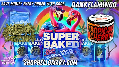 Getting Super Baked with Shop Hello Mary! Dankin with the Flamingos Review!!