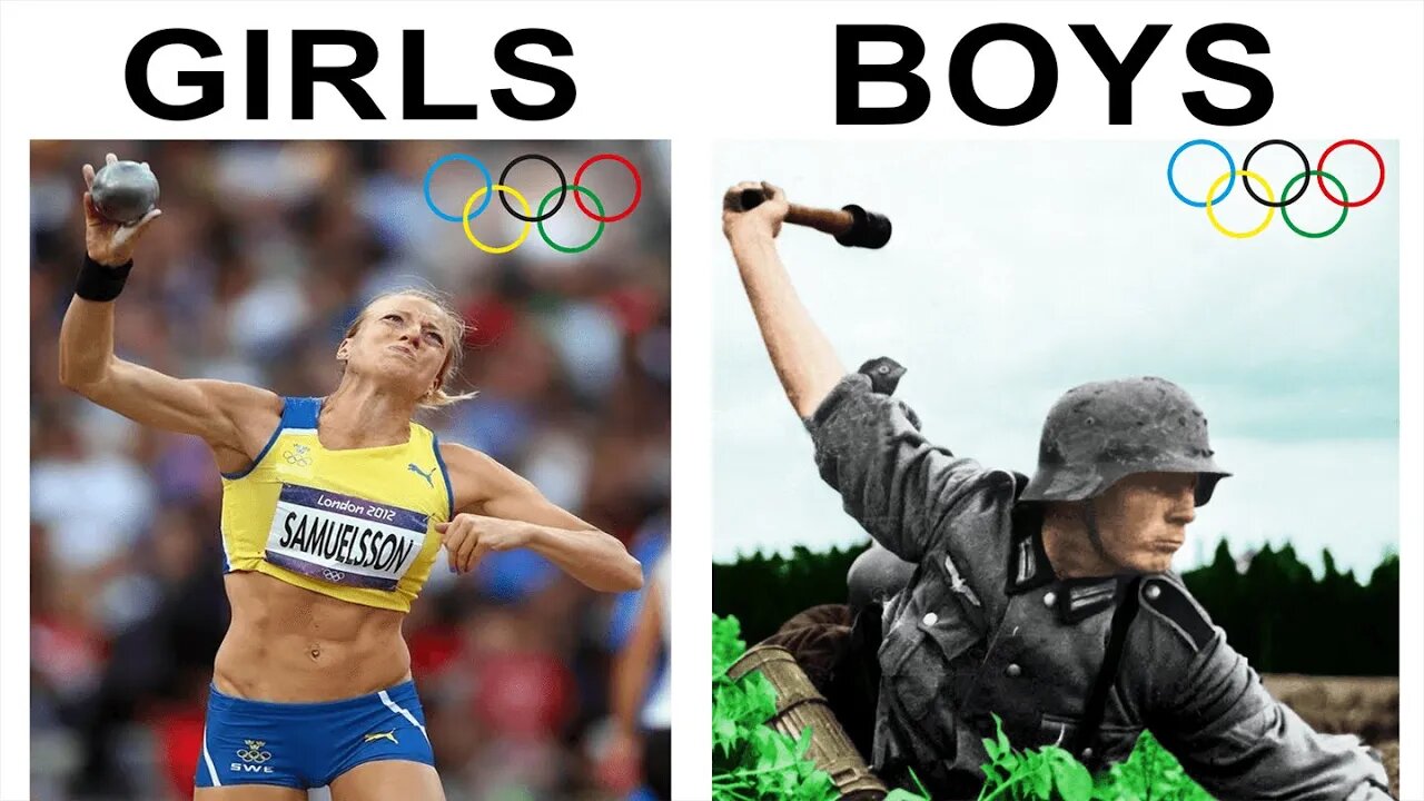 BOYS vs GIRLS in a nutshell (Olympic Games Edition).