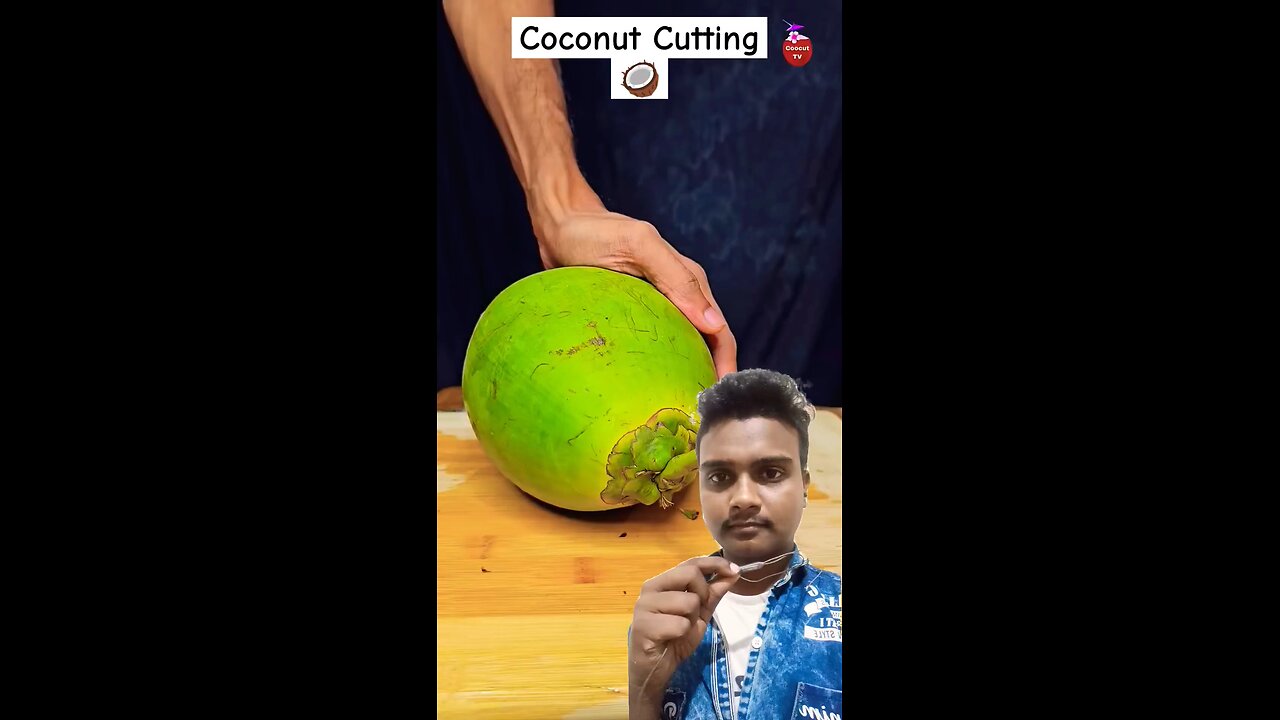 Green Coconut Cutting 🥥 Satisfying or Relaxing Video 😋 #shorts