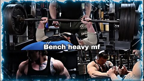 Push heavy weight to get really big muscles