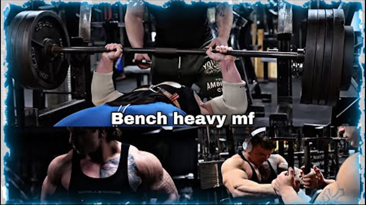 Push heavy weight to get really big muscles