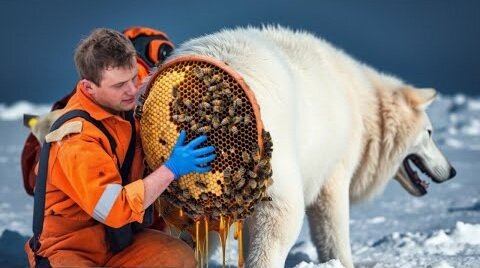 Rescue Story: Arctic Wolf Infested with Millions of Parasites Rescued by Rescue Team