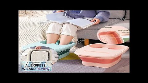 Foldable Footbath Massage Bucket Soaking Bucket Folding Basin Spa Foot Bath Bucket Review