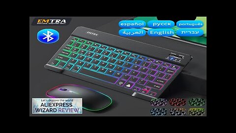 EMTRA Backlit Backlight Bluetooth Keyboard Mouse For IOS Android Windows For iPad Review