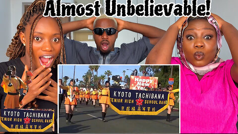 Kyoto Tachibana SHS Green Band 2025 京都橘高校吹奏楽部 - California USA Rose Bowl Bandfest | FAMILY REACTS |